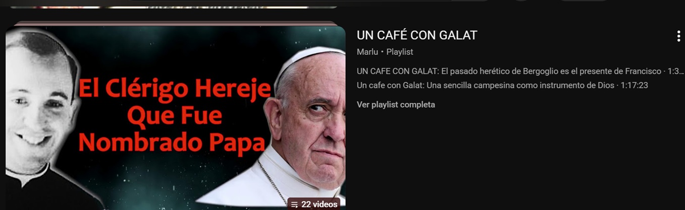 Denuncia sobre el pontificado de Francisco